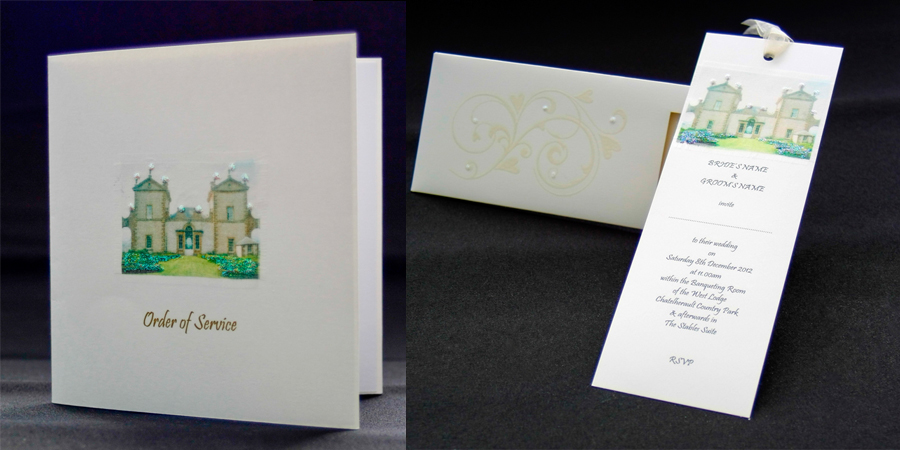 Handmade Chatelherault Wedding Stationery